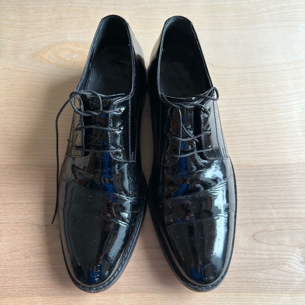Cole Haan Men’s Patent Leather Oxford Dress Shoe (Size: 9D)